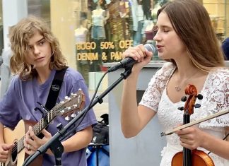 His Reaction to her singing – Fast Car | Karolina Protsenko Violin His Reaction to her singing - Fast Car