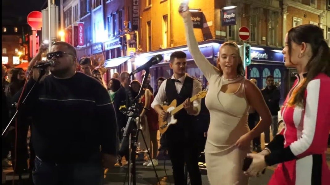 Street performers get together