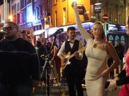 Street performers get together