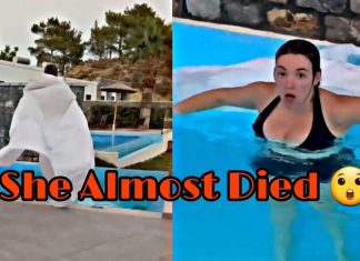 She Almost Die – Allie Sherlock survived after jumping into the pool She Almost Die - Allie Sherlock survived after jumping into the pool