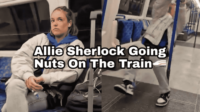 Going Nuts On The Train - Allie Sherlock went crazy on the Train